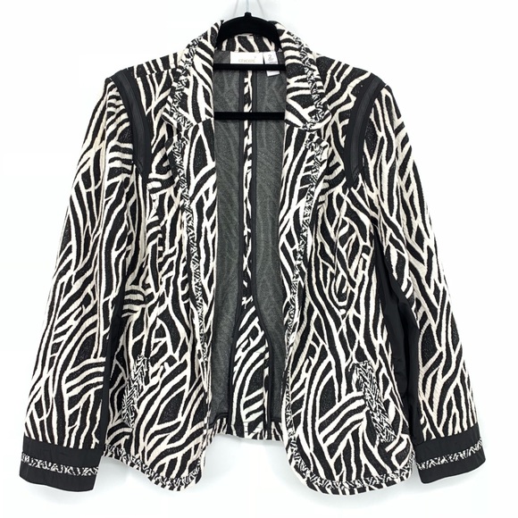 chicos black and white jacket